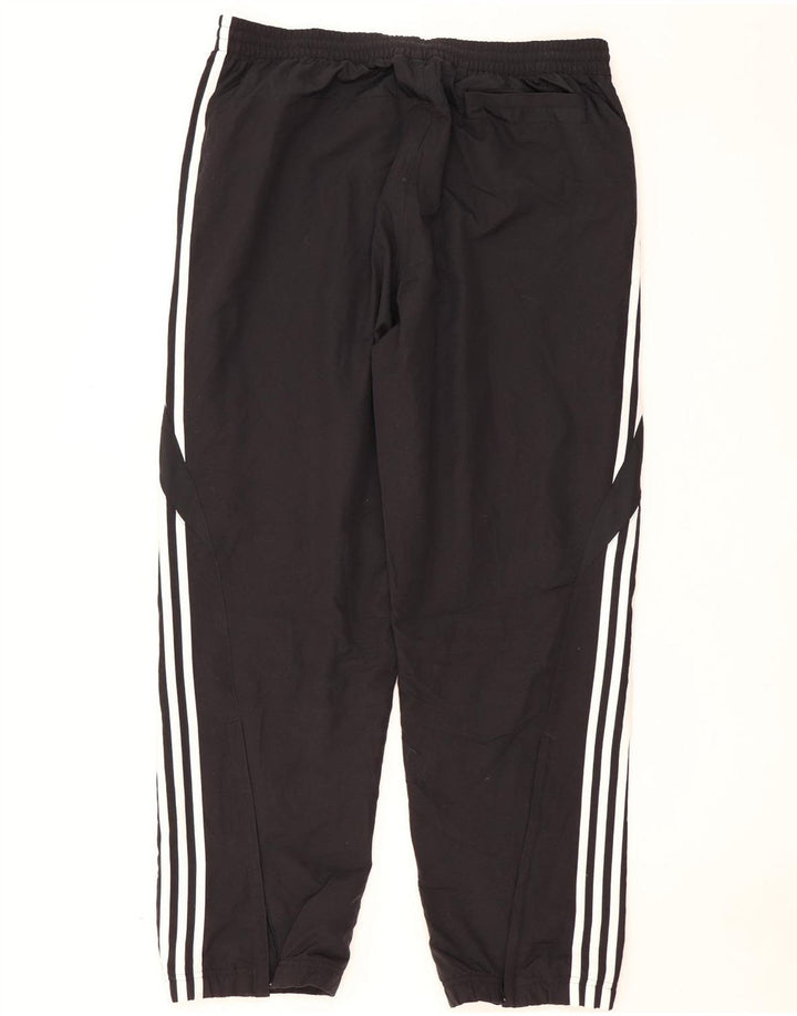 Pantaloni de trening pentru bărbați Adidas Pantaloni de jogging, mari, negru, poliester