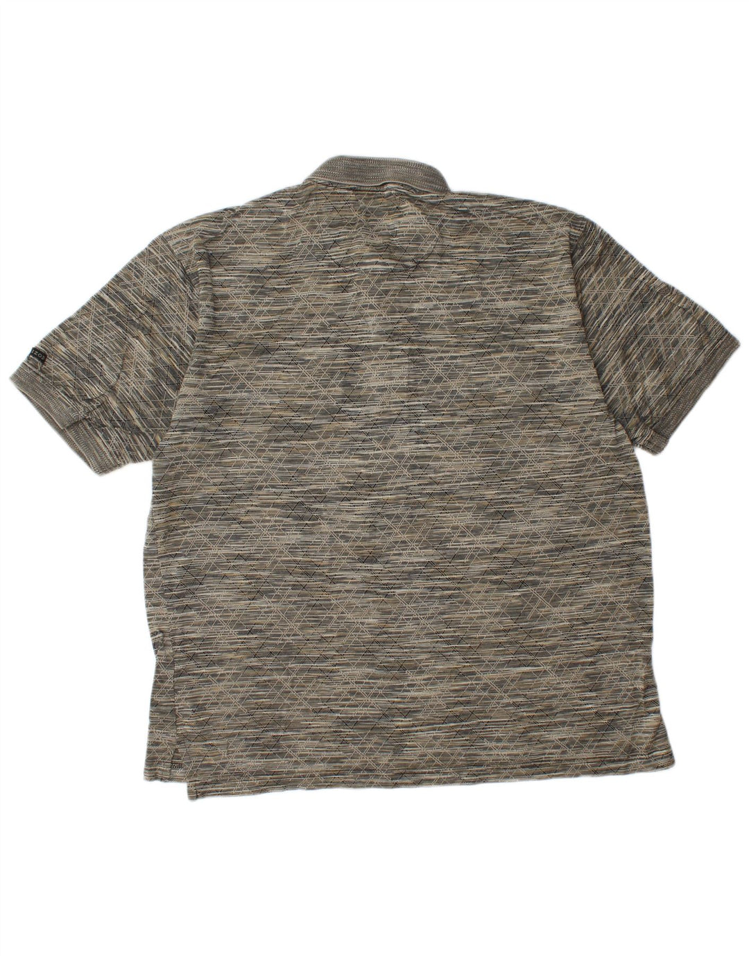 Tricou polo IZOD pentru bărbați, bumbac geometric, gri mare