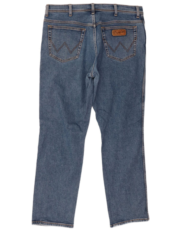 WRANGLER Blugi pentru bărbați Texas Slim W36 L32 Bumbac albastru