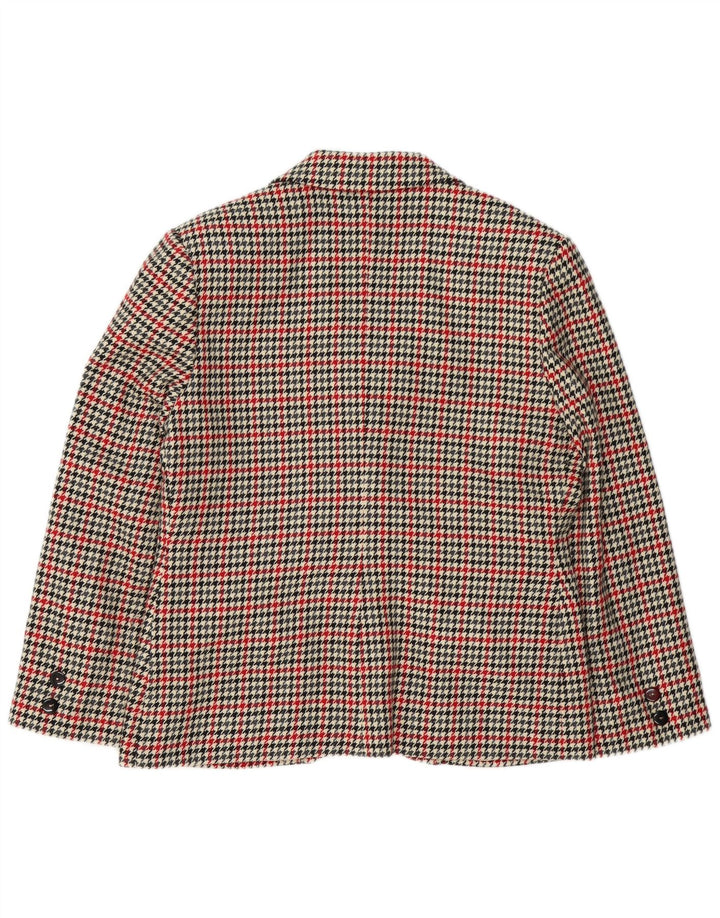 Jachetă pentru femei VINTAGE cu 2 nasturi, UK 16, mare, bej, picior de gală