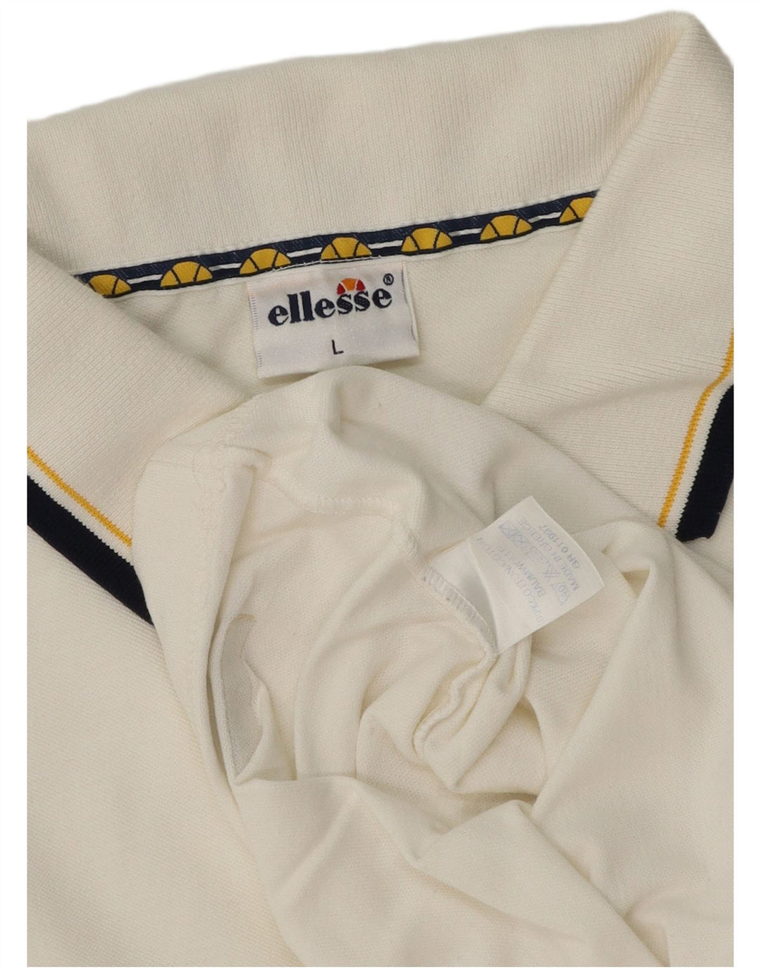 Tricou polo pentru bărbați Ellesse, mare, alb, din bumbac