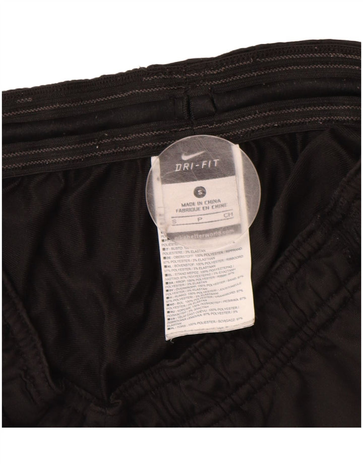 Pantaloni de trening NIKE Dri Fit pentru femei UK 10 Poliester negru mic