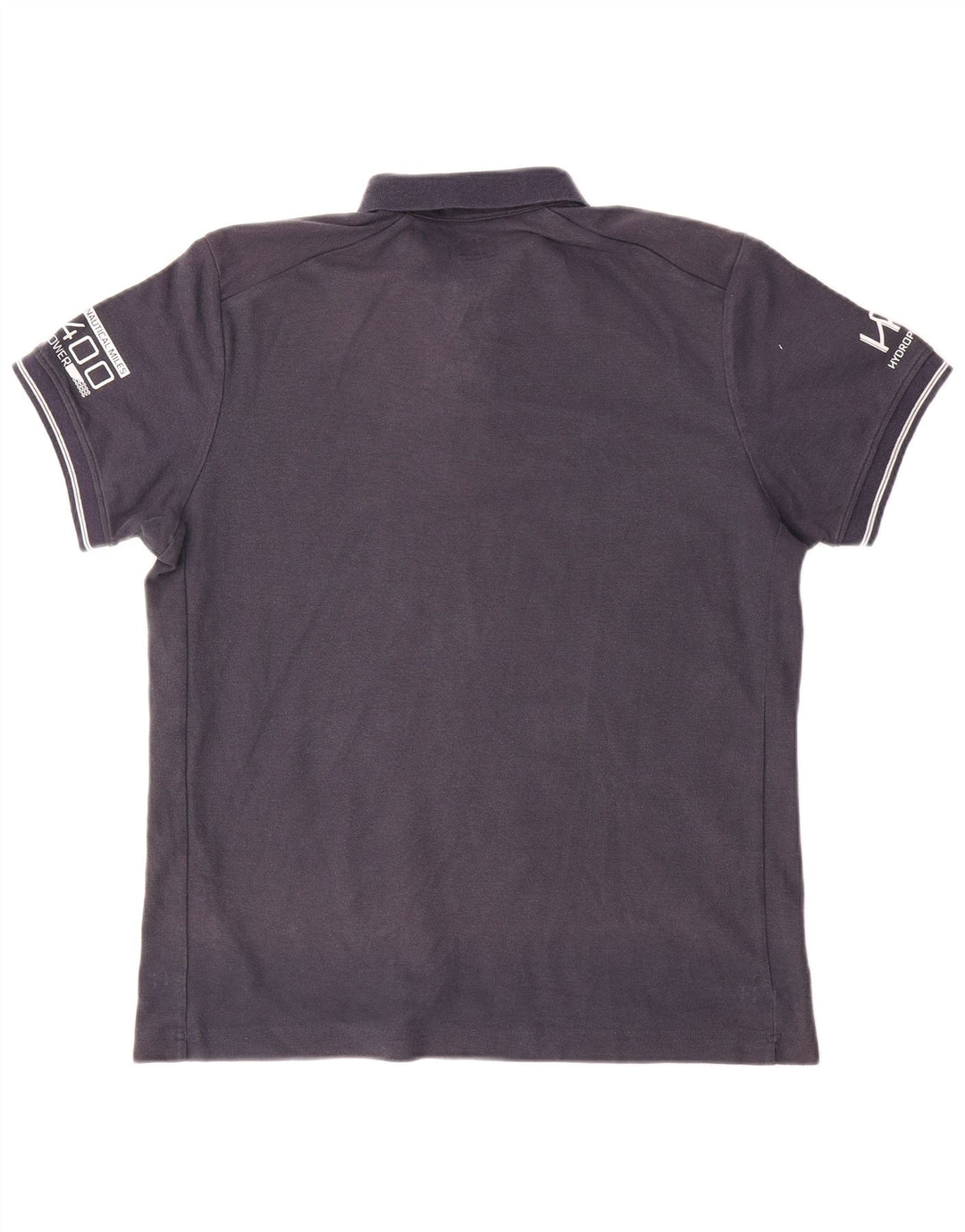 Helly Hansen Tricou polo cu grafică pentru bărbați, bumbac, albastru bleumarin mediu