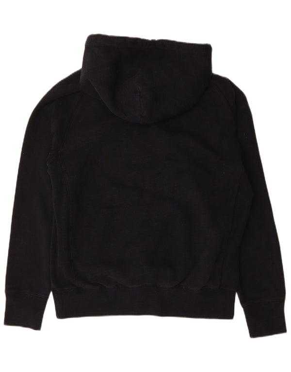 Pulover Jack Wills pentru bărbați cu glugă cu grafică, bumbac mic, negru
