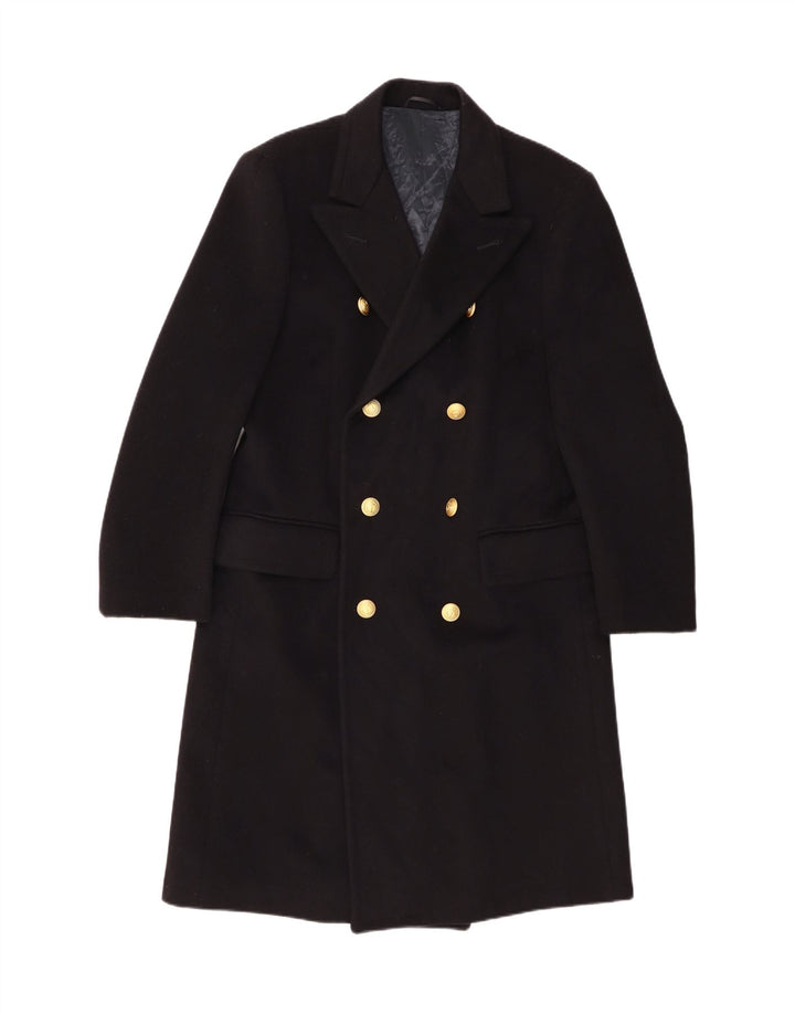 Palton de damă Vintage cu piept dublu IT 52 2XL Negru Clasic