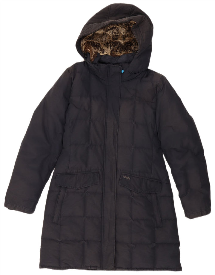WOOLRICH Palton căptușit cu glugă pentru femei UK 18 XL bleumarin poliester