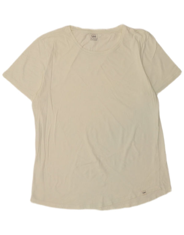 Tricou Lee pentru bărbați, lung și regulat, Top 2XL, alb
