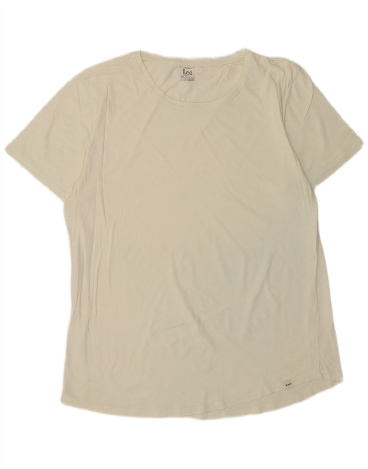Tricou Lee pentru bărbați, lung și regulat, Top 2XL, alb