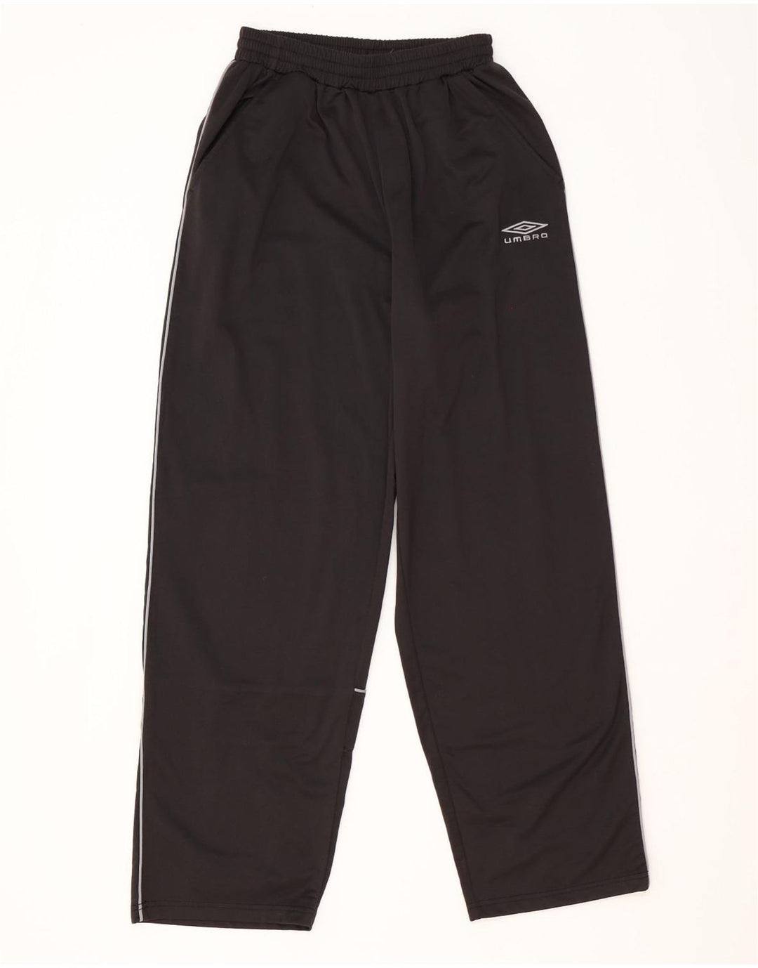 Pantaloni de trening grafic Umbro pentru bărbați, poliester mediu negru