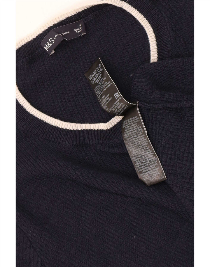Bluză cu mânecă scurtă pentru femei Marks & Spencer UK 16 mare bleumarin