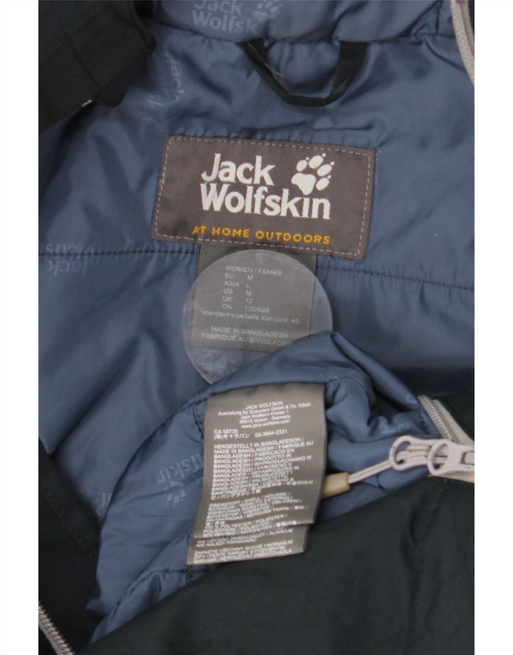 JACK WOLFSKIN Jachetă de vânt cu glugă pentru femei UK 12 Medium Bleumarin
