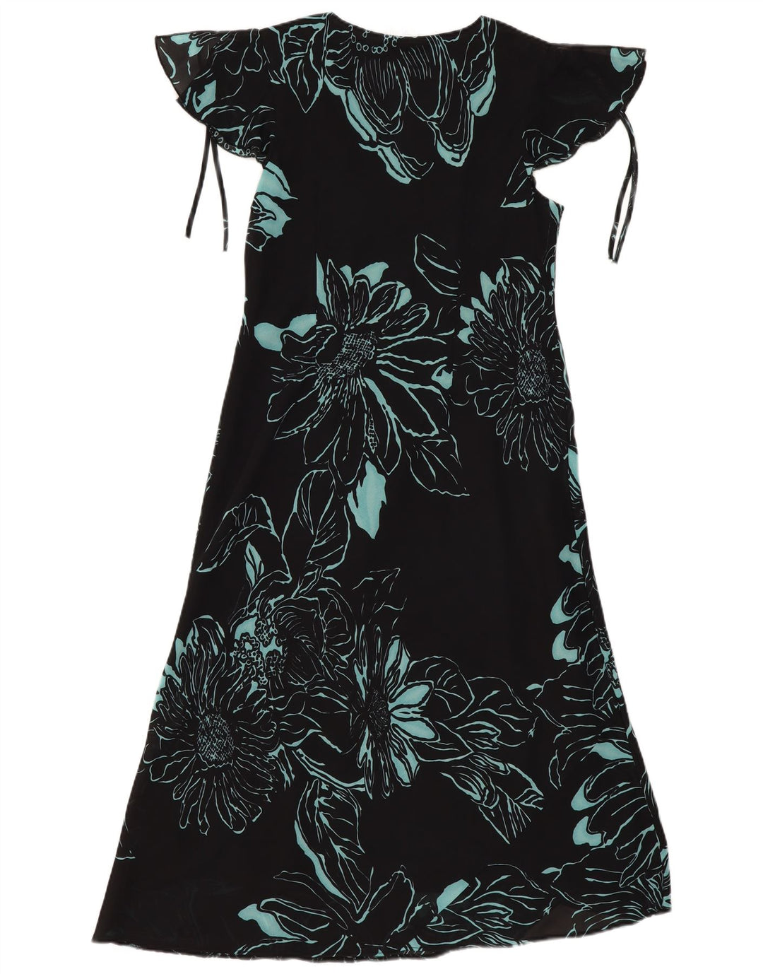 Rochie maxi pentru femei Agenda UK 14 Medium Black Floral Poliester