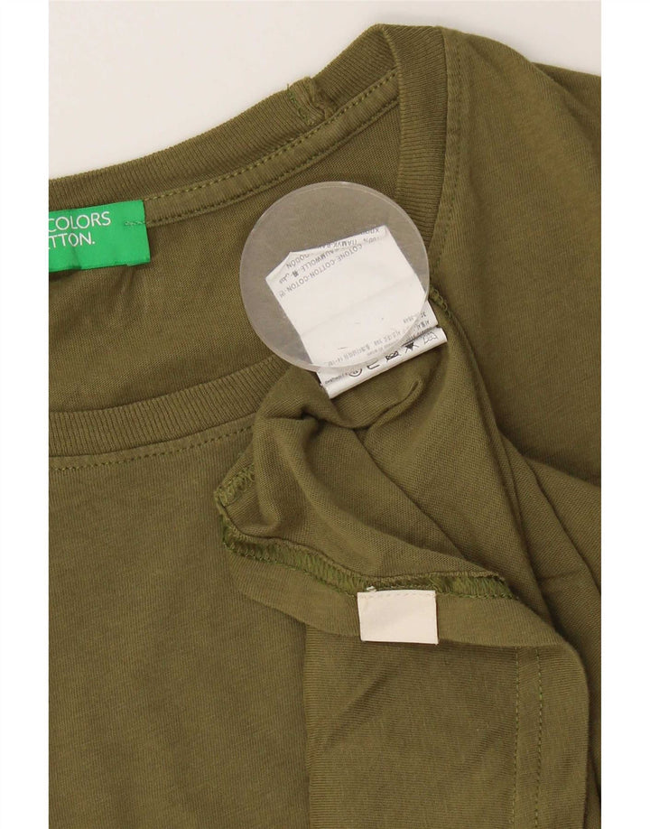 Tricou pentru bărbați Benetton Top XL Kaki Bumbac