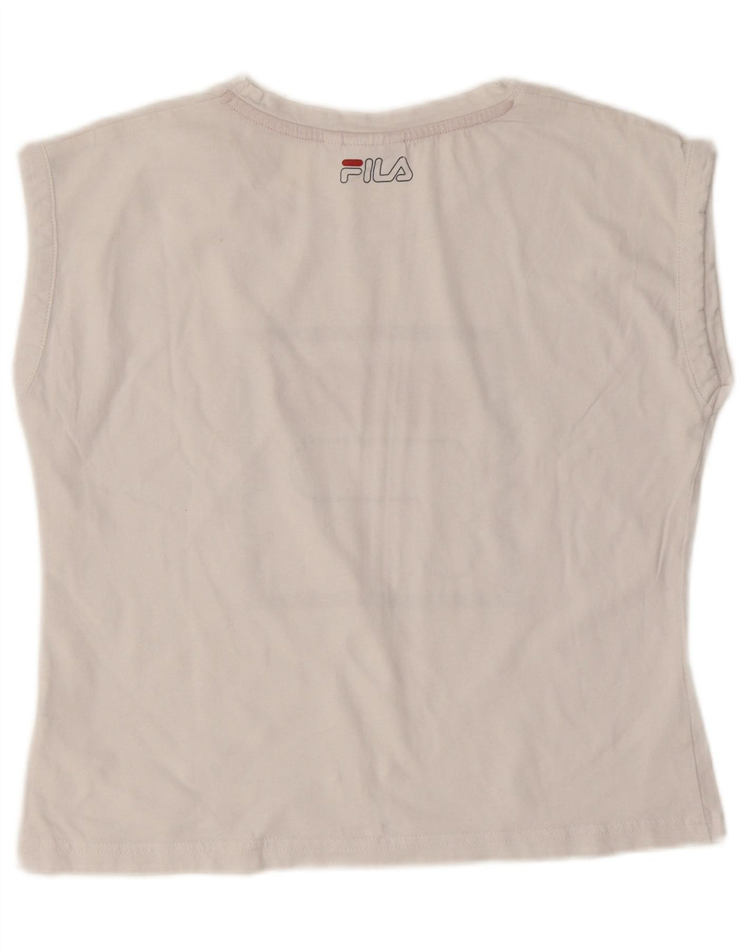 Tricou grafic Fila pentru femei Top UK 10 Small White