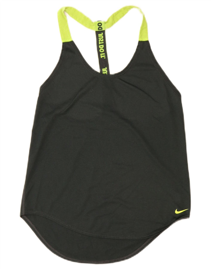 Top cu vestă grafică Nike pentru femei UK 6 XS Negru