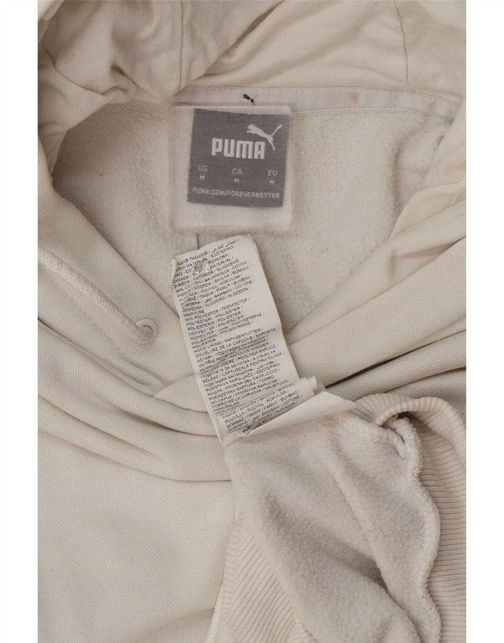 Pulover pentru bărbați Puma Graphic Hoodie, mediu alb, bumbac color bloc