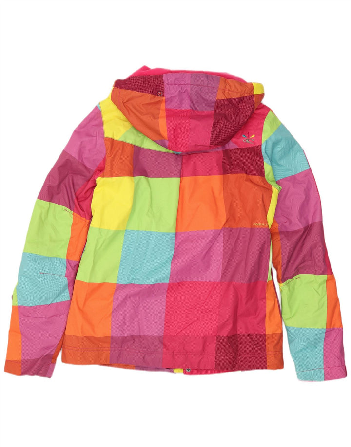 Jachetă de ploaie cu glugă pentru femei O'Neill UK 10, multicoloră, mică