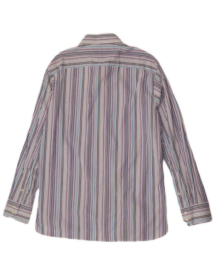 Cămașă pentru bărbați Tommy Hilfiger, bumbac cu dungi mari, albastre