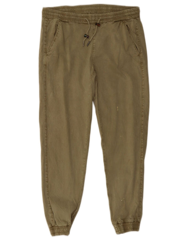 Pantaloni de jogging pentru femei Zara Mici L26 L26 Kaki Lyocell