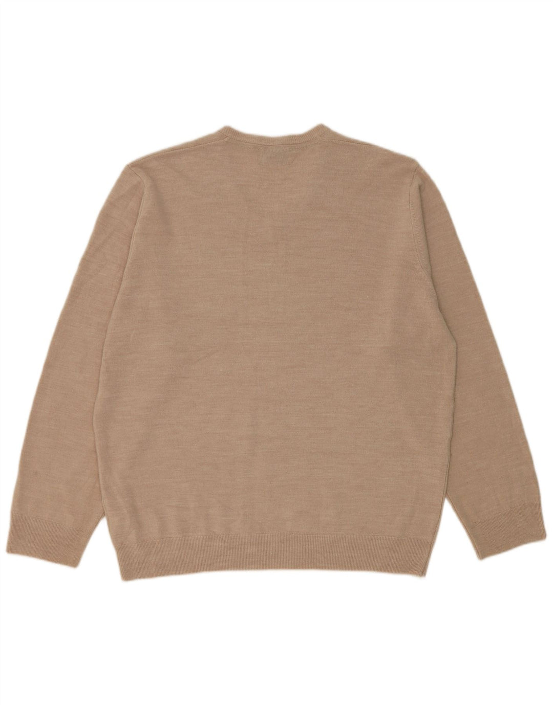 Pulover cu decolteu în V pentru bărbați Marks & Spencer, 2XL, bej, acrilic