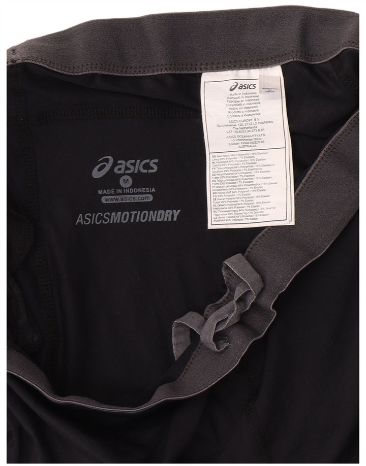 Pantaloni de trening Asics Graphic Capri pentru femei UK 12 Poliamidă neagră medie