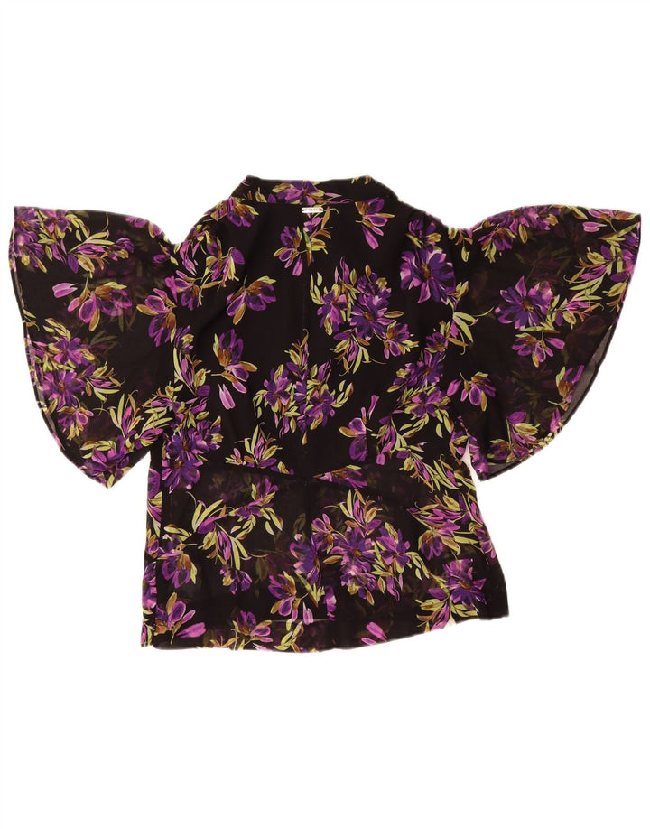 Bluză Guess pentru femei Liliac, UK 8, Poliester Floral Negru