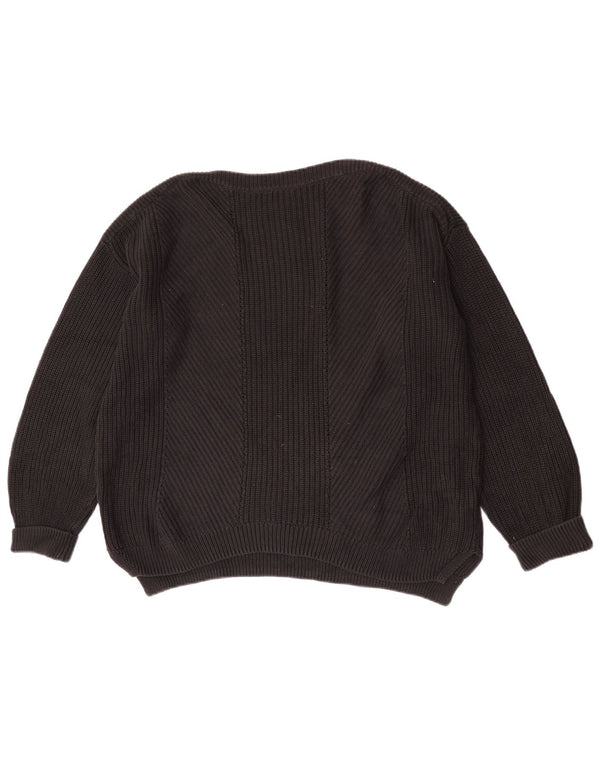 Pulover pentru femei Marks & Spencer Crop Boat Gât, UK 16 Large Black