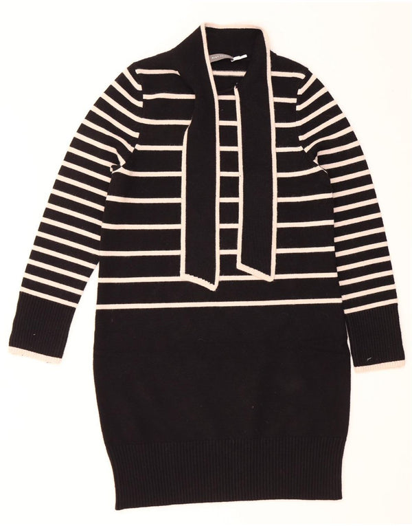 MINT VELVET Rochie Jumper pentru Femei cu mânecă lungă UK 10 Mic Negru Dung