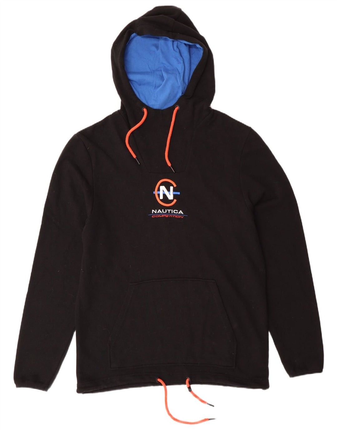 NAUTICA Pulover grafic pentru bărbați din bumbac mare, negru