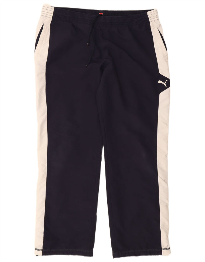 Pantaloni de trening Puma pentru bărbați, mari bleumarin, color block