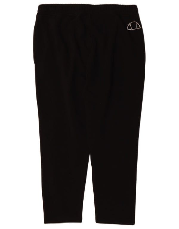 ELLESSE Womens Tracksuit Trousers UK 14 Medium  Black Cotton