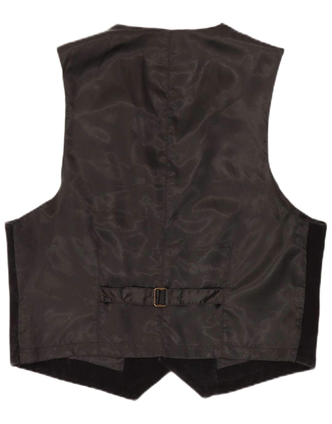 S.OLIVER Gilet de piele intoarsa pentru barbati XL din piele neagra