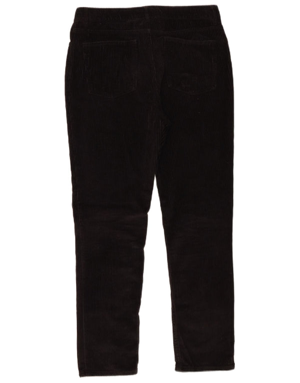 Pantaloni subțiri din velur pentru femei Fat Face UK 10 Mici L29 L27 Bumbac negru