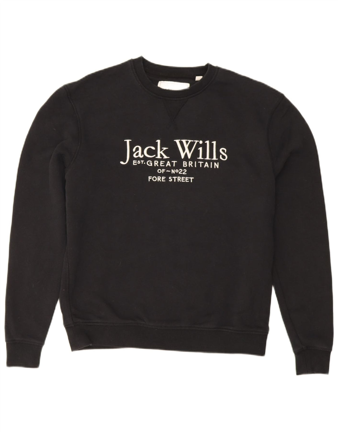 Pulover Jack Wills pentru bărbați cu grafică, bumbac mic, negru