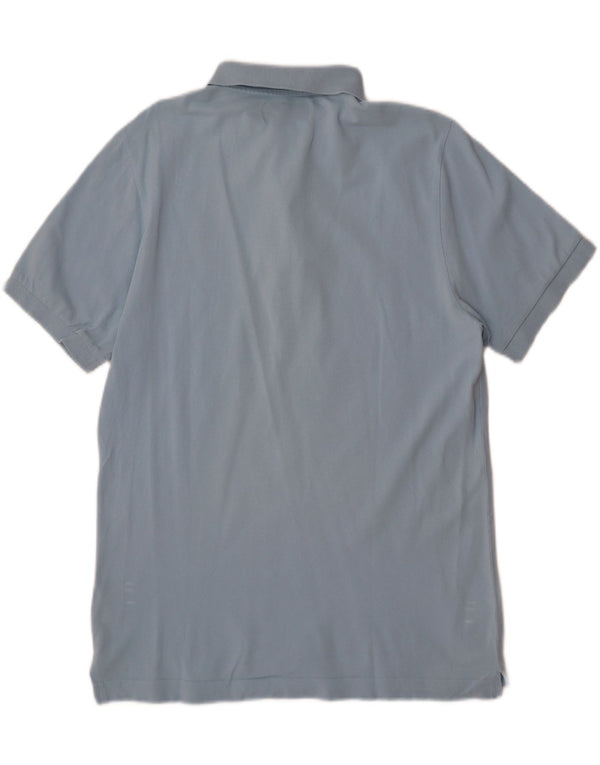 Cămașă polo pentru bărbați Kappa, bumbac albastru mediu