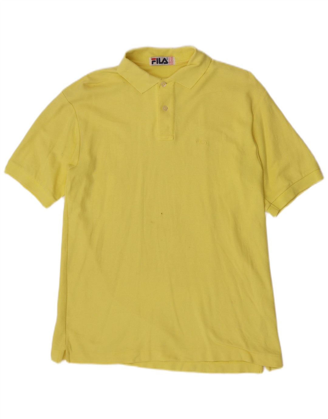 Tricou Polo Fila Bărbați IT 48 Bumbac Galben Mediu