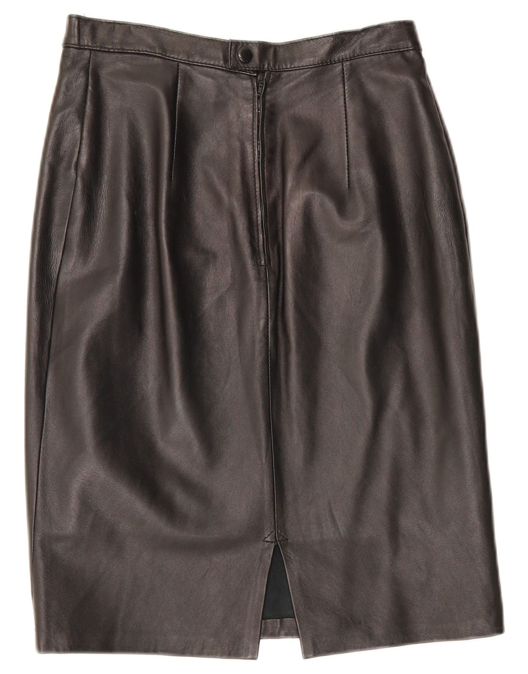 Fusta din piele vintage pentru femei W28 Medium Black