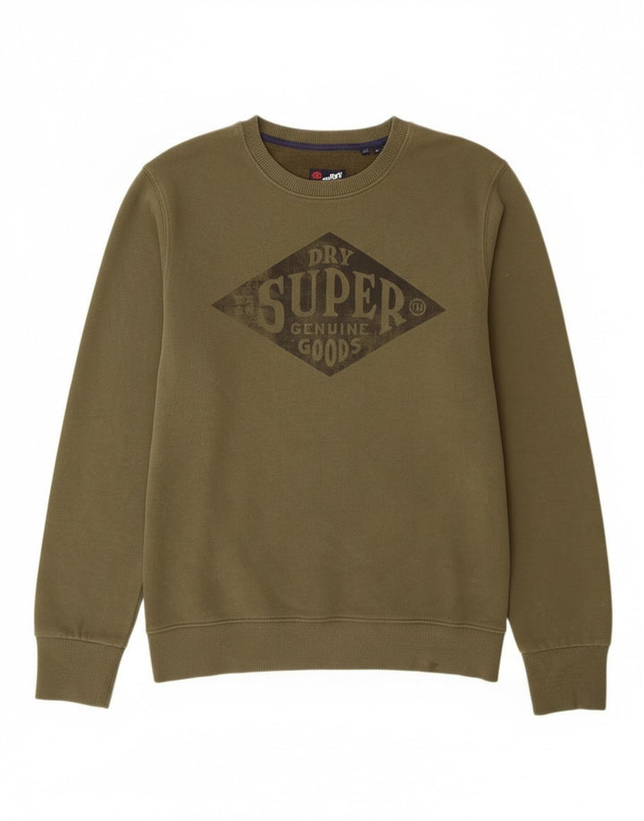 Pulover grafic Superdry pentru bărbați, bumbac XL kaki