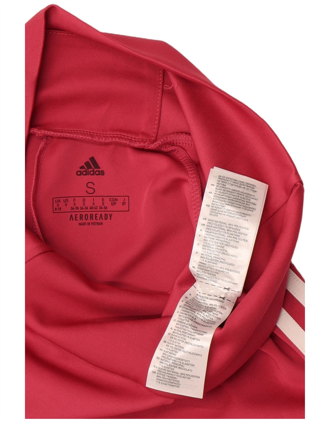 Leggings Aeroready pentru femei Adidas UK 8/10 Poliester roz mic