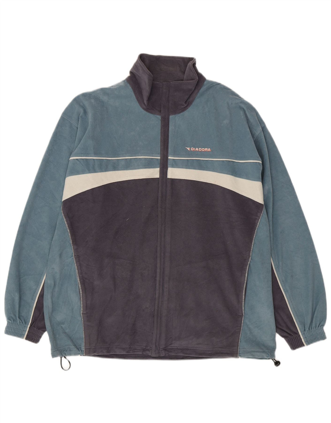 Jachetă din lână Diadora pentru bărbați UK 42 XL, albastru, poliester color bloc