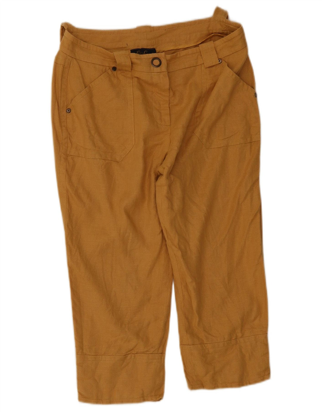 Pantaloni capri pentru femei Luisa Spagnoli IT 44 Medium W34 L18 Bej