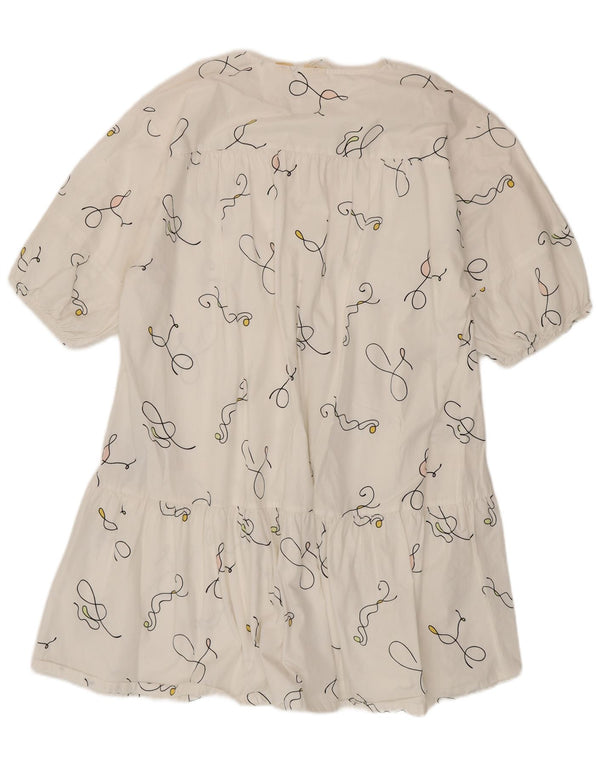 Rochie de cort supradimensionată pentru femei Levi's cu model abstract, UK 14 Medium White