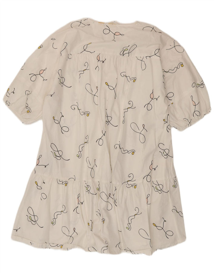 Rochie de cort supradimensionată pentru femei Levi's cu model abstract, UK 14 Medium White