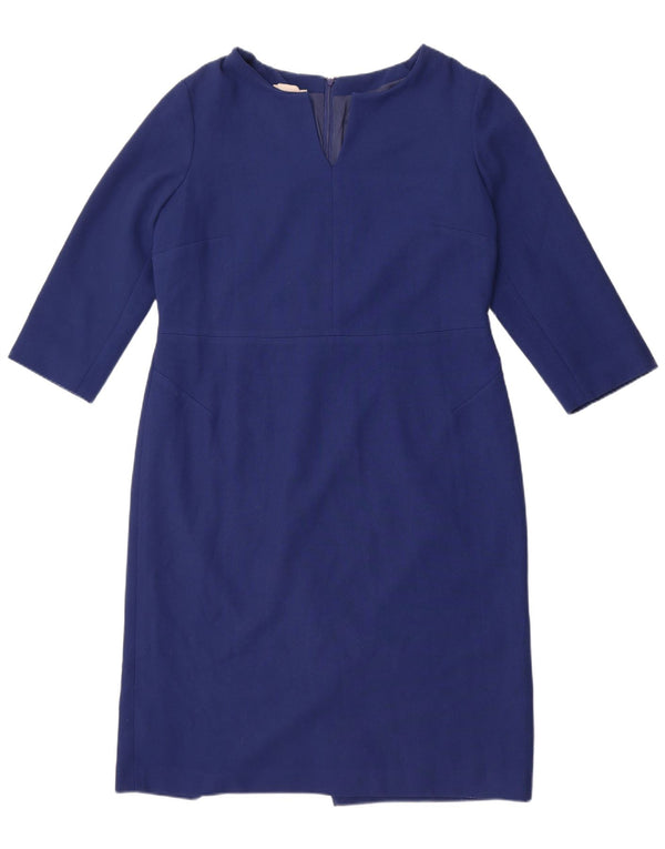 Rochie hobbs pentru femei cu maneci 3/4, UK 16, mare, albastru, poliester