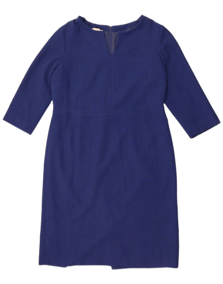 Rochie hobbs pentru femei cu maneci 3/4, UK 16, mare, albastru, poliester