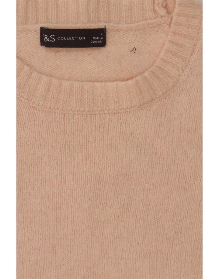 Pulover pentru femei Marks & Spencer, cu gât de barcă, UK 10 Mic, roz
