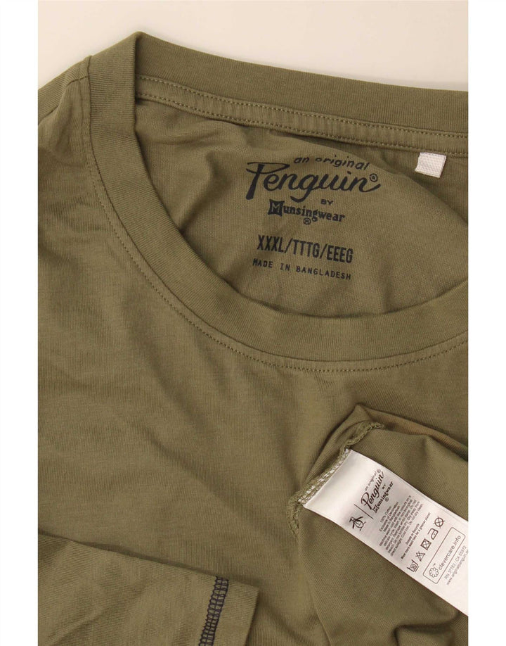 Tricou pentru bărbați Pinguin Top 3XL Bumbac verde