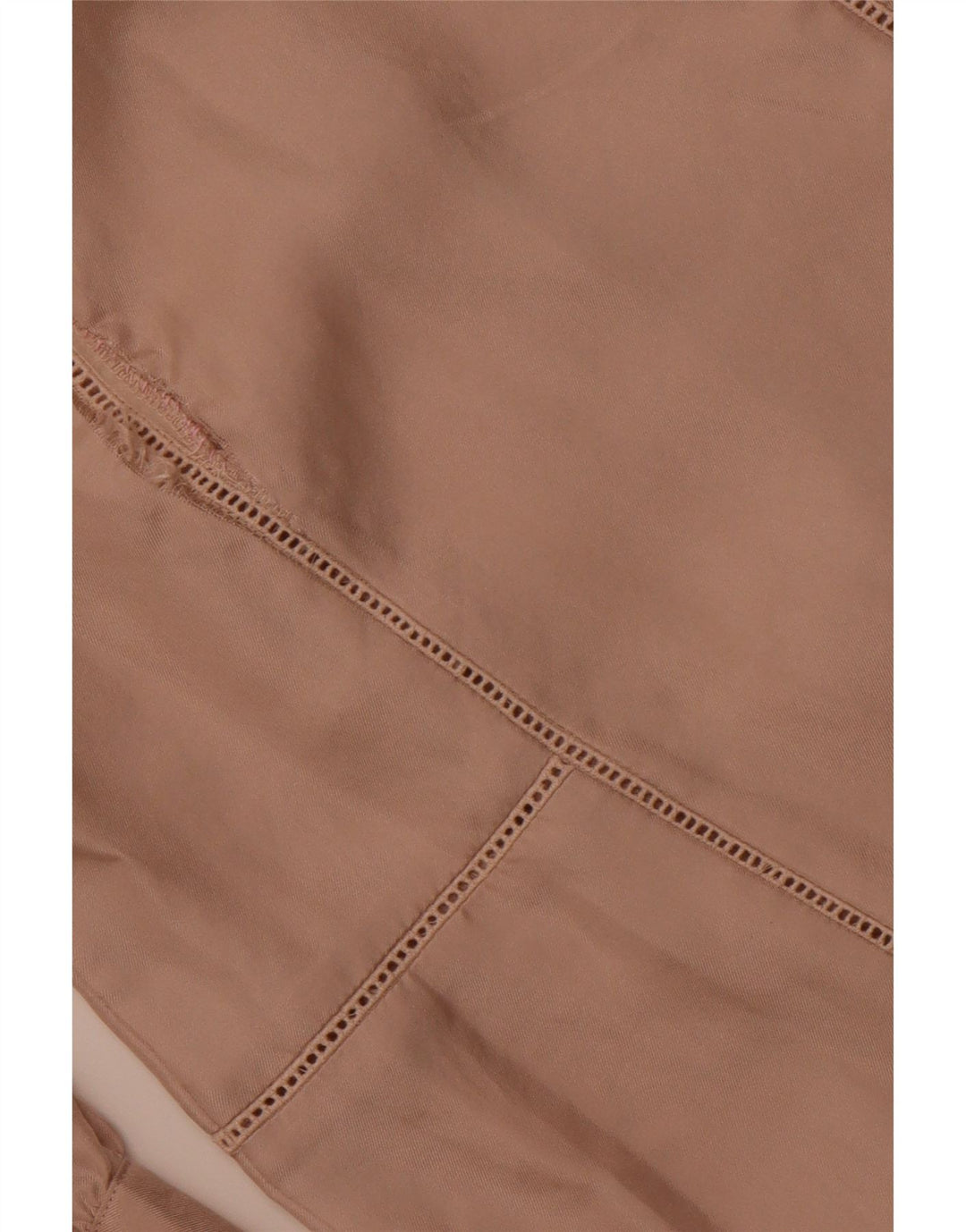 JIGSAW Bluză cu mâneci 3/4 pentru femei UK 10 Mic Bej Mătase