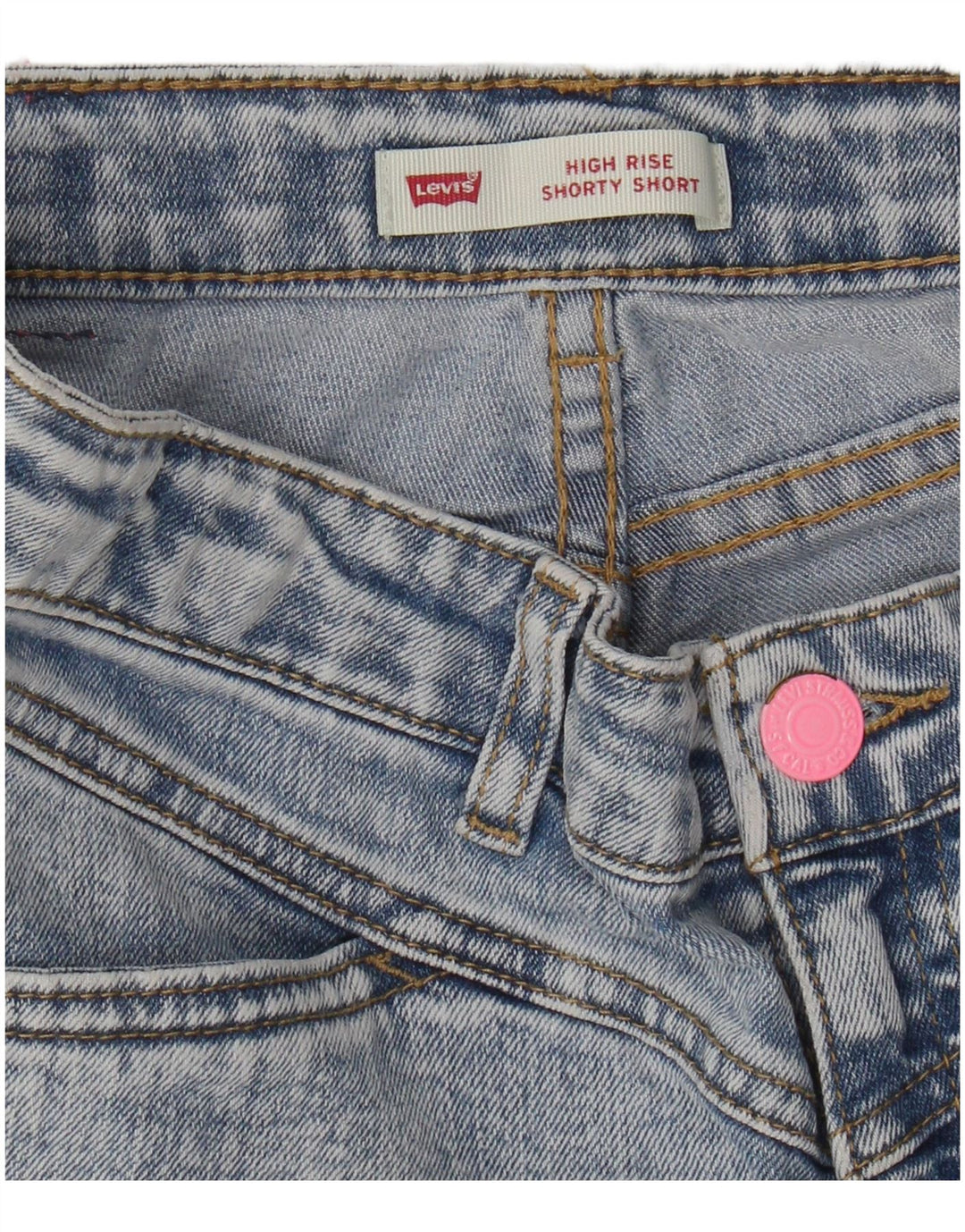Pantaloni scurti Levi's Fete Denim 11-12 Ani W26 Albastru