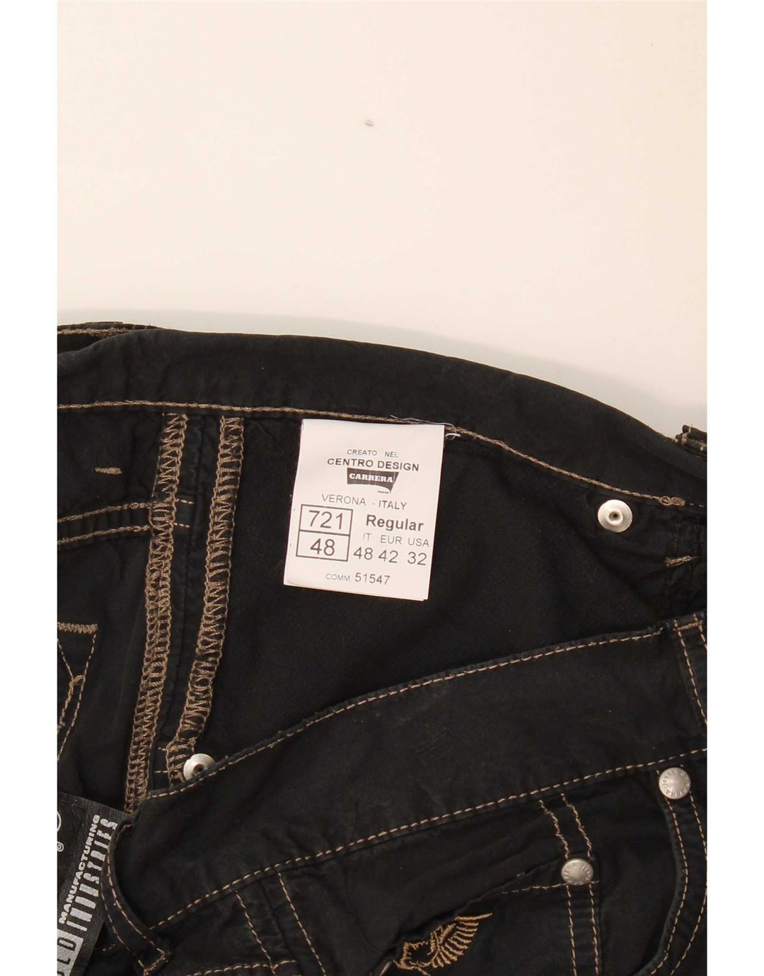 Pantaloni scurți casual pentru bărbați Carrera W32 bumbac mediu negru